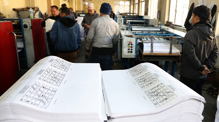 प्रतिनिधि सभा निर्वाचनका लागि मतपत्र छपाइ अन्तिम चरणमा पुगे