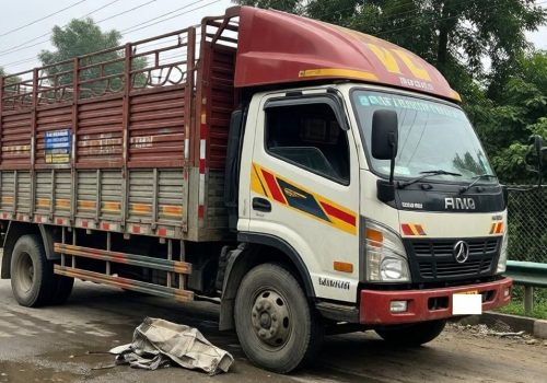 दुर्घटनापछि फरार ट्रक पर्सामा समातियो