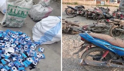 चोरीका २० मोटरसाइकलसहित अवैध सामग्री बरामद