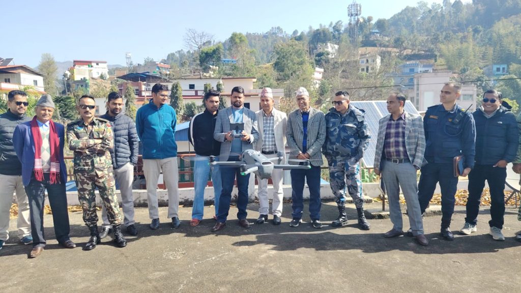 अर्घाखाँचीमा डढेलो नियन्त्रणका लागि ड्रोन निगरानी सुरु
