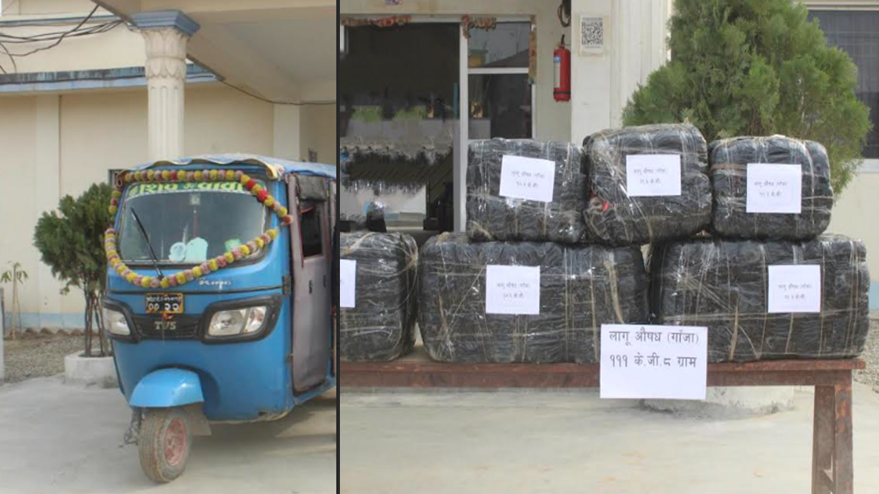 यात्रु अटोमै गाँजा तस्करी, एक महिला सहित दुई पक्राउ