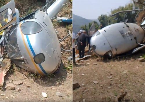 खोटाङमा पाँच जना सवार हेलिकप्टर दुर्घटना