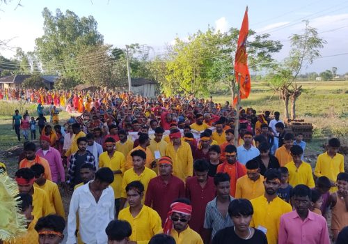 कलश यात्रासँगै बगहीमा विष्णु महायज्ञको शुभारम्भ, भक्तजनको उत्साह