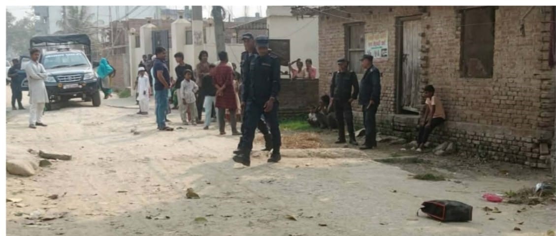 गौरमा बेवारिसे झोला फेला, बम हुन सक्ने आशंका