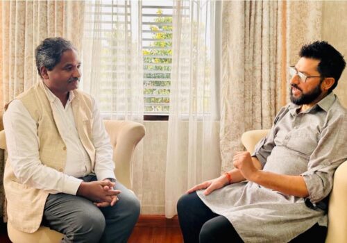 रास्वपा सभापति रवि लामिछाने र प्रभु साहबीच भेटवार्ता