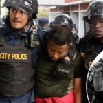 प्रहरी–एमाले प्रदर्शनकारी झडप: एकको टाउको फुट्यो