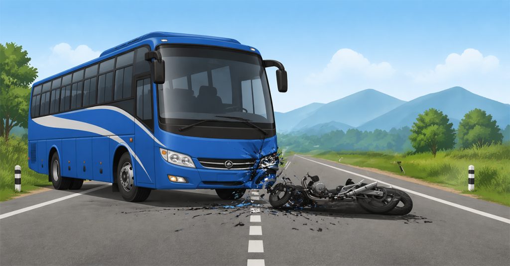 बसको ठक्करबाट उदयपुरमा एकजनाको मृत्यु