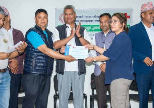 काठमाडौँ महानगरपालिकाले ८ सय प्राथमिक उपचारकर्ता तयार गर्ने