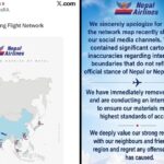 नेपाल एयरलाइन्सको नक्सा विवाद: भारतको भूभाग पाकिस्तानमा देखाएपछि माफी