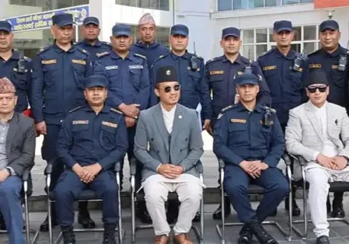 गुरुङले प्रहरी परिसर काठमाडौँको निरीक्षण गरे