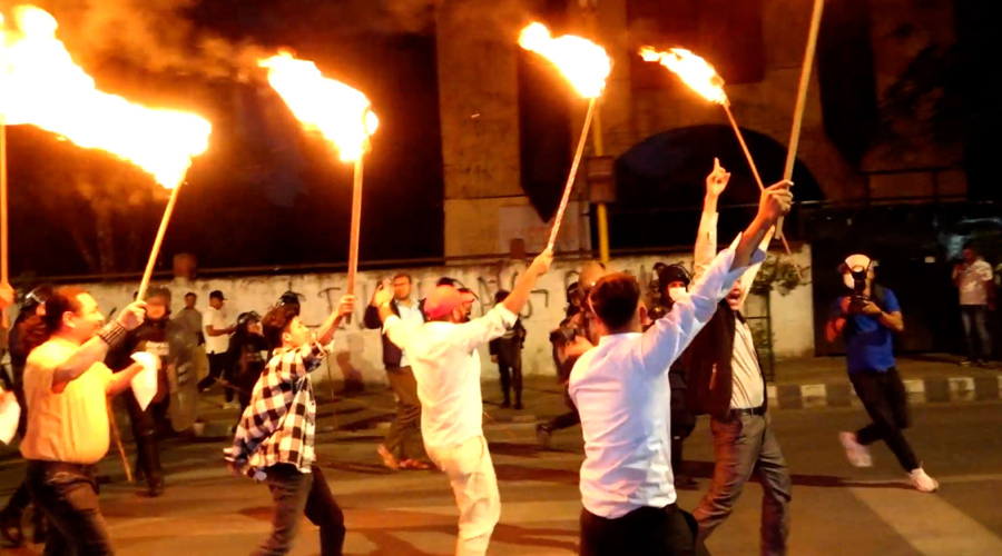 पेट्रोलियम मूल्यवृद्धिविरुद्ध काठमाडौंमा विरोध प्रदर्शन
