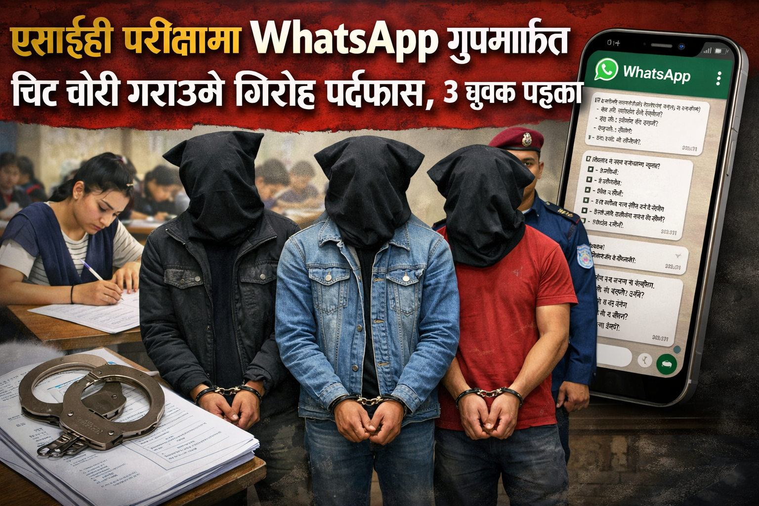 गरुडाबाट ३ युवक पक्राउ