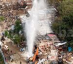 थापाथलीमा बस्ती भत्काउँदा खानेपानी पाइप फुट्यो, आपूर्ति प्रभावित