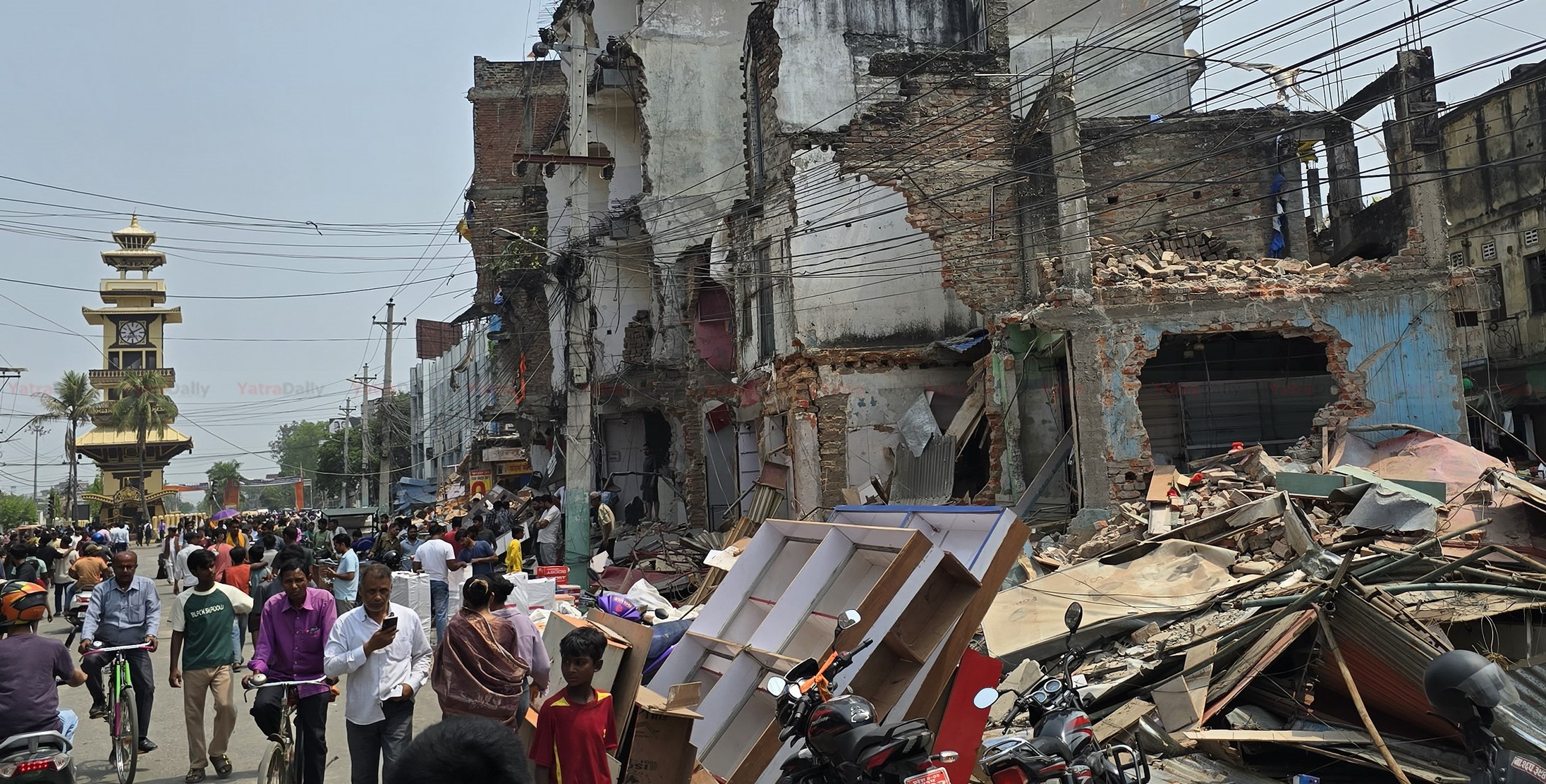 वीरगञ्जमा सडक अतिक्रमण हटाइयो, निर्माण भने आगामी वर्षदेखि