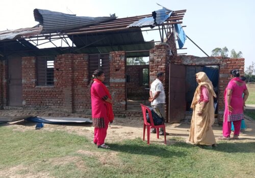 हावाहुरीले विद्यालयको छाना उडायो, लाखौंको क्षति भएपछि पठनपाठन प्रभावित