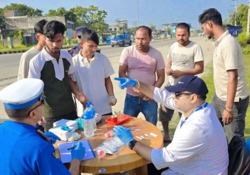 गण्डक चोकमा लापसे चेकजाँच, दुई चालक लागू पदार्थ सेवन अवस्थामा पक्राउ