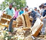 प्रतिबन्धित ब्रोइलर चल्ला बरामद, सशस्त्र प्रहरीद्वारा नष्ट