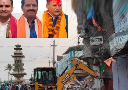 वीरगञ्जमा सरकारी डोजरको आतंक, सांसद र व्यापारी प्रभावित
