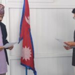 सागर ढकाल रास्वपा सचिवालय सदस्यमा शपथ ग्रहण