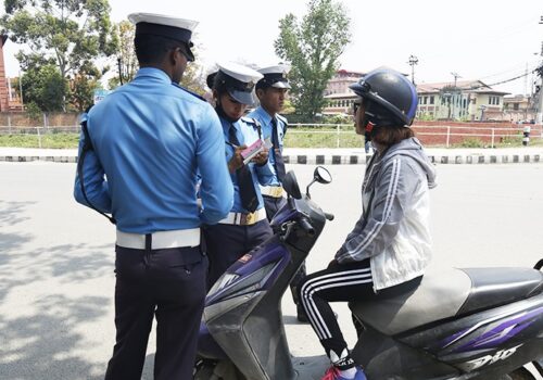 २४ घण्टामा ट्राफिक कारबाहीबाट ५ लाख ४१ हजार राजस्व सङ्कलन