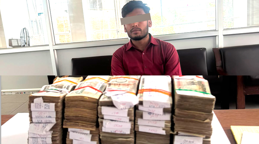 न्युरोडबाट ४० लाख नगदसहित एक व्यक्ति पक्राउ