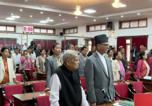 विपक्षी दलको अवरोधका कारण राष्ट्रिय सभा बैठक रोकियो