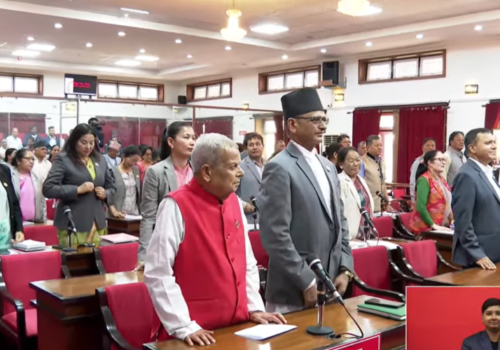 राष्ट्रिय सभामा प्रधानमन्त्रीको अभिव्यक्तिमाथि विपक्षीको लगातार विरोध