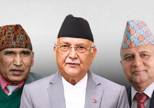 विष्णु र शंकरले एमाले विभाजन गर्न सक्ने ओलीको विश्लेषण