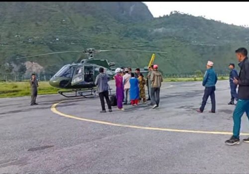 बझाङ जिप दुर्घटनाका ६ गम्भीर घाइते हेलिकप्टरबाट नेपालगन्ज रेफर