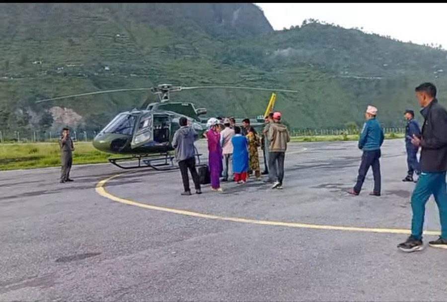 बझाङ जिप दुर्घटनाका ६ गम्भीर घाइते हेलिकप्टरबाट नेपालगन्ज रेफर