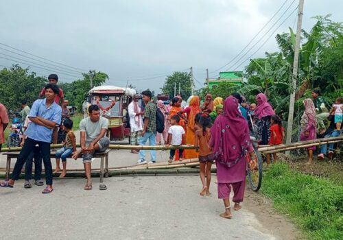 सप्तरीमा स्थानीयको प्रदर्शन, हुलाकी सडक अवरुद्ध