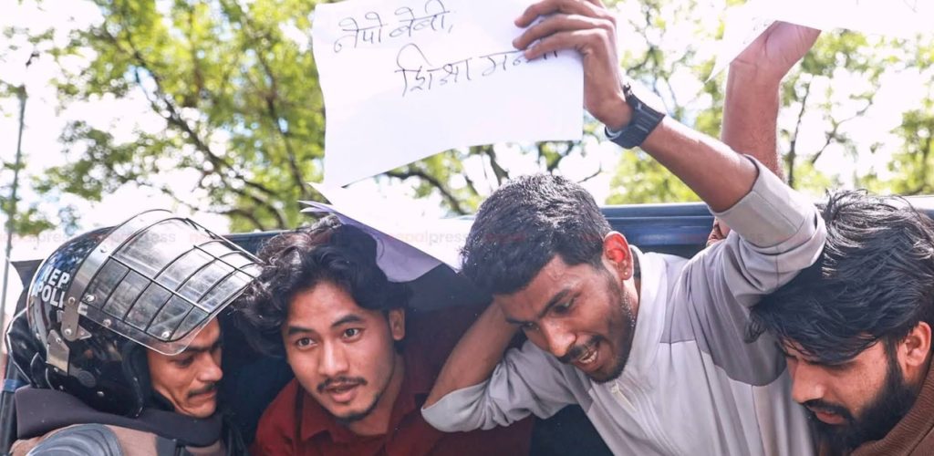 त्रिभुवन विश्वविद्यालयमा शिक्षामन्त्रीविरुद्ध विद्यार्थीको विरोध प्रदर्शन