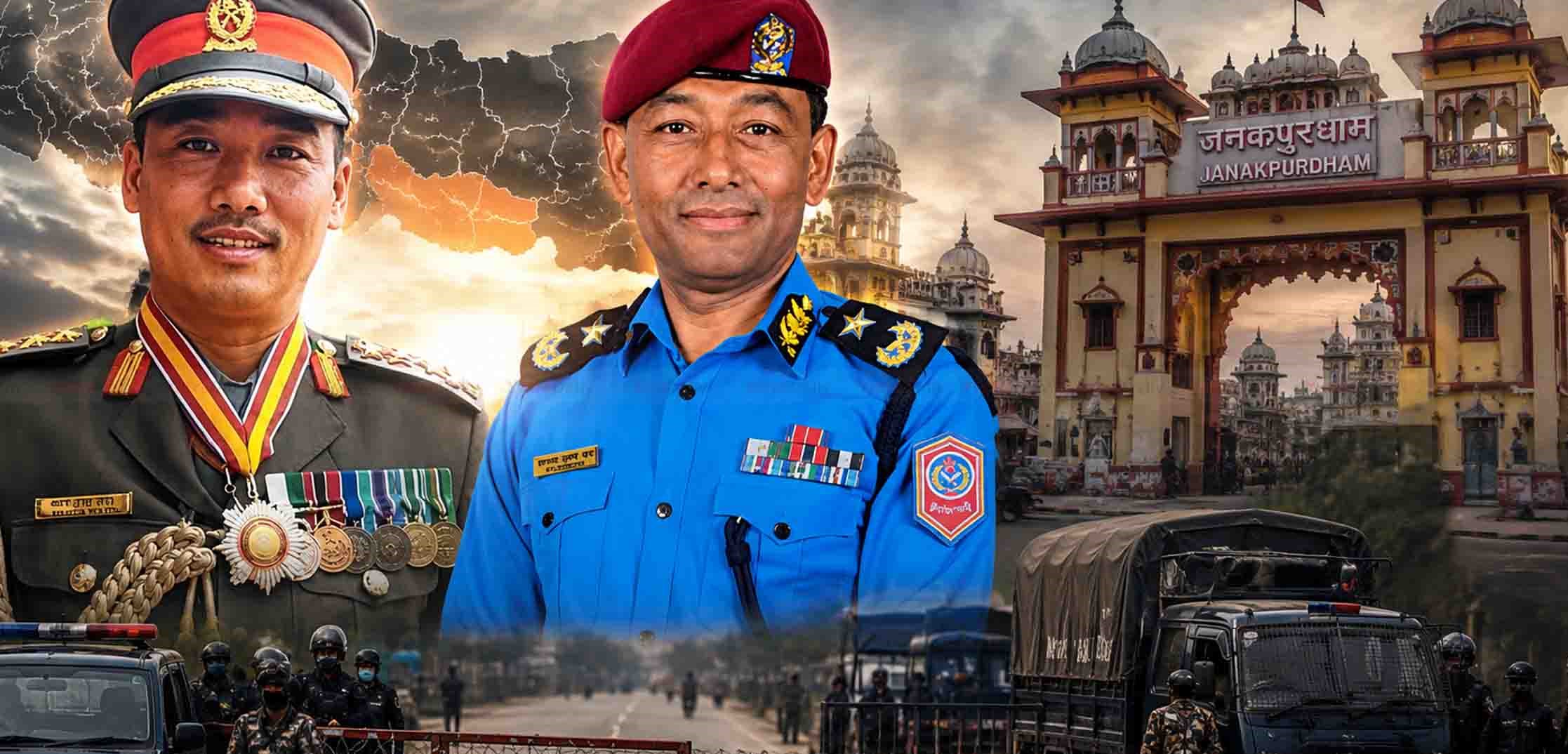मधेसको सुरक्षा अवस्थाको अनुगमन गर्न एआईजी ठाडामगर र श्रेष्ठ जनकपुरमा