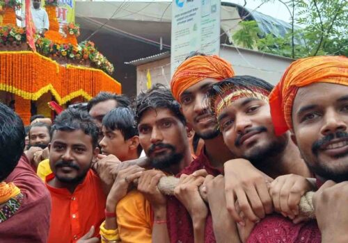 प्रसिद्ध शक्तिपीठ गहवामाईको चौथो रथयात्रा भक्तिभावका साथ निकालियो