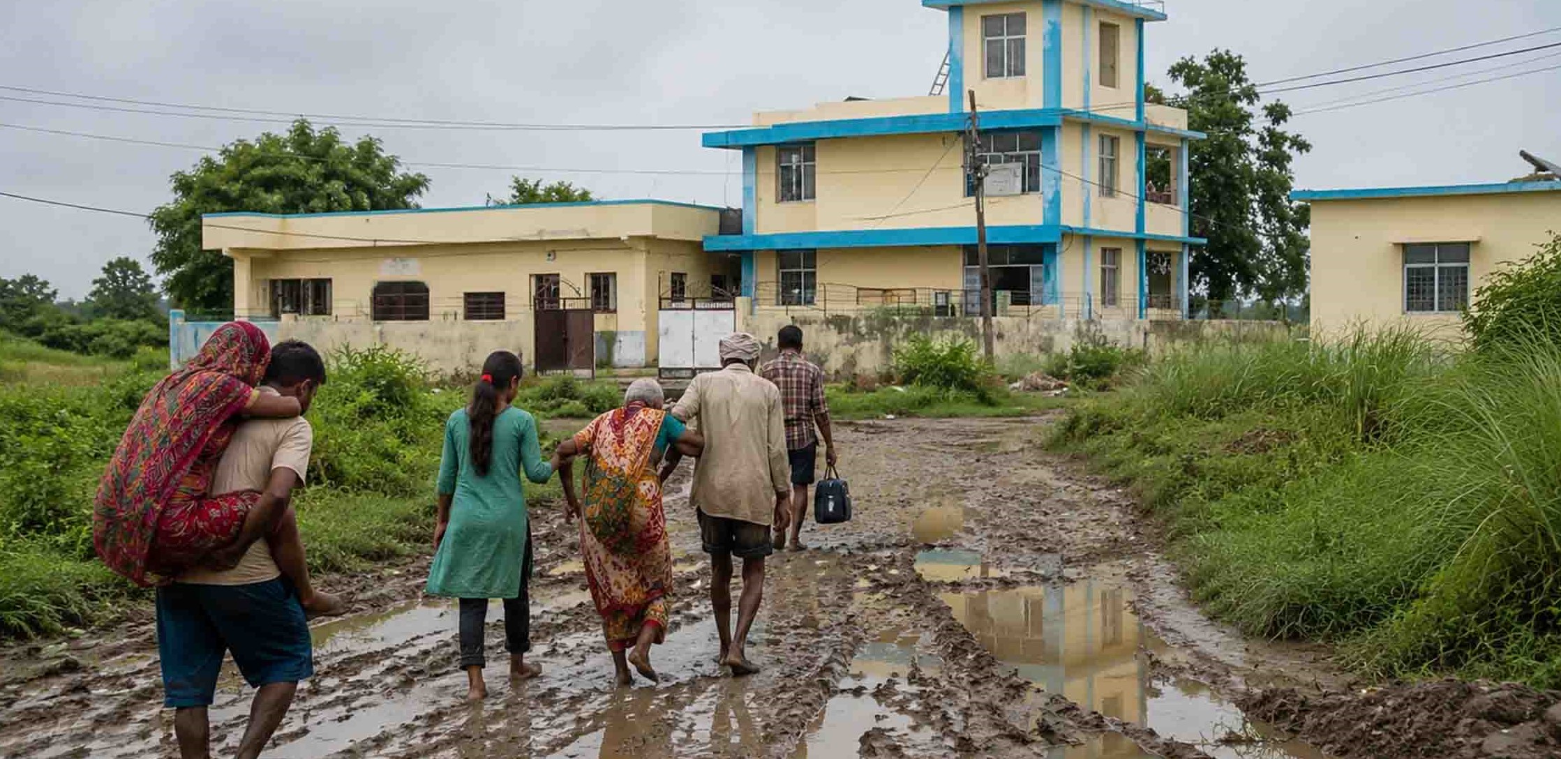 पर्साको धोबिनीमा करोडौंको स्वास्थ्य चौकी, बाटो नहुँदा स्थानीय सास्तीमा
