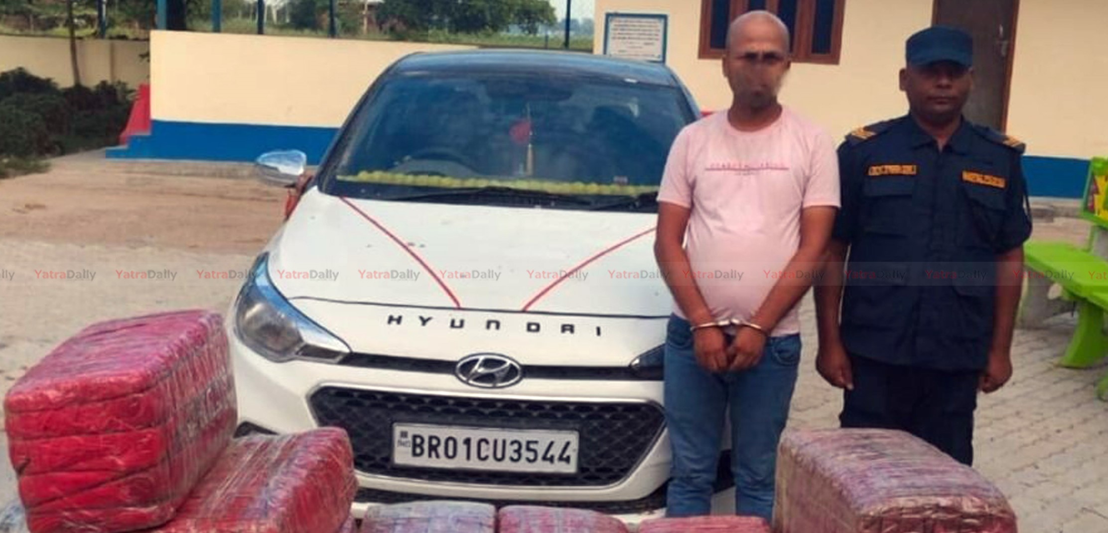 १०२ केजी गाँजा बोकेको कार नियन्त्रणमा, भारतीय चालक पक्राउ