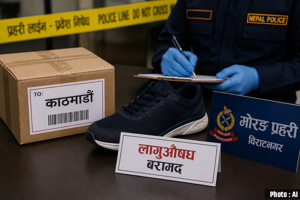 विराटनगर विमानस्थलमा पार्सल जाँच्दा लागुऔषध बरामद