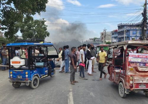 सुनसरी तनावग्रस्त, मुख्य राजमार्ग क्षेत्रमा अनिश्चितकालीन कर्फ्यु जारी