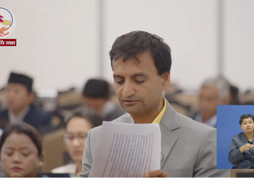 नेपालमा ढुक्क भएर लगानी गर्न निजी क्षेत्रलाई सांसद गजुरेलको आग्रह