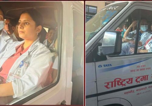 रसुवा बाढी : ट्रमा सेन्टरका ७ चिकित्सकको टोली प्रभावित क्षेत्रतर्फ