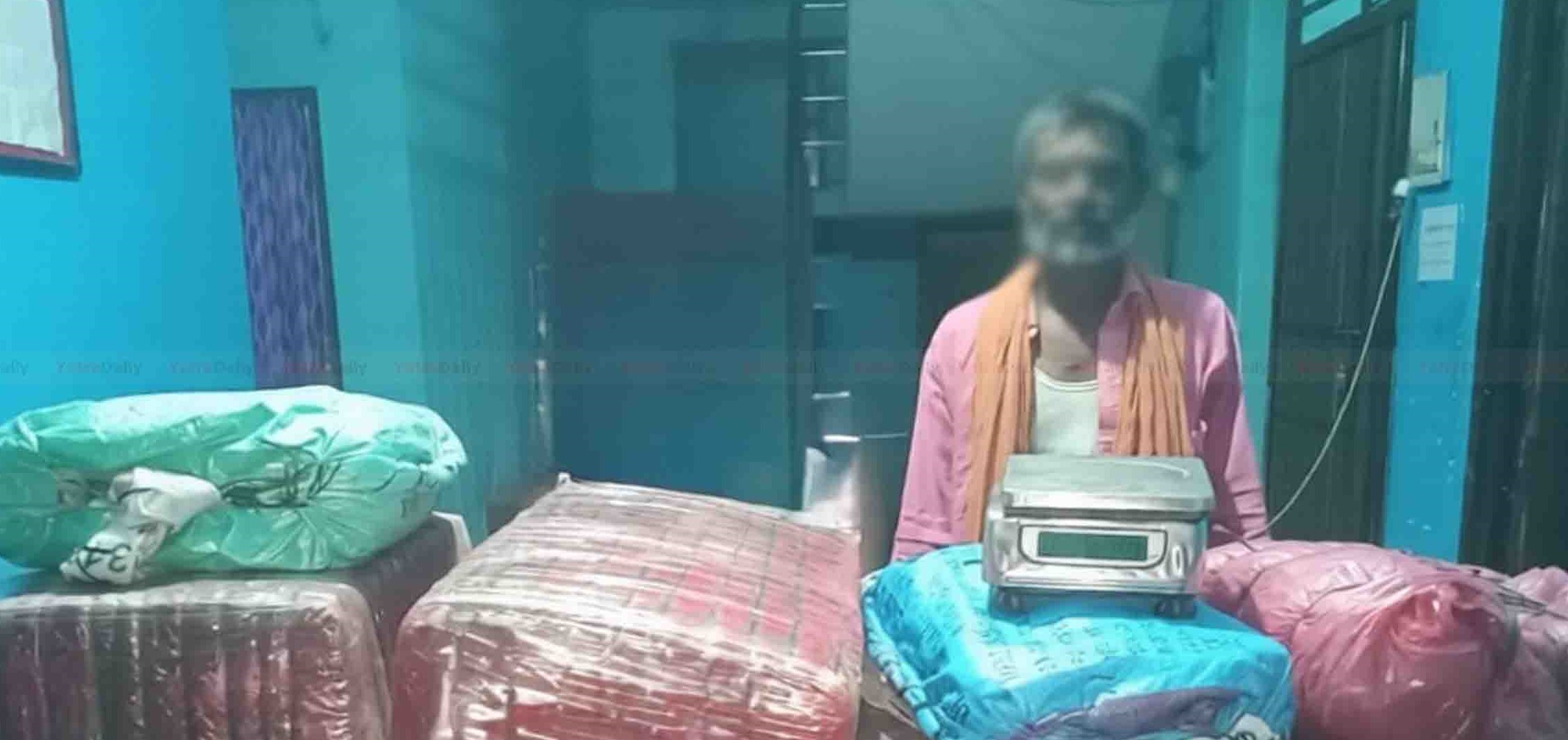 पर्सामा ठूलो परिमाणमा गाँजासहित भारतीय नागरिक पक्राउ