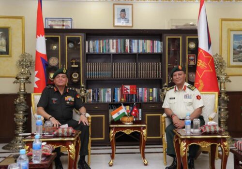जंगी अड्डामा प्रधानसेनापति सिग्देल र भारतीय सेनाध्यक्षबीच भेट