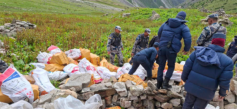 सात दिनमा हुम्लाबाट करिब एक करोडको चिनियाँ मदिरा बरामद