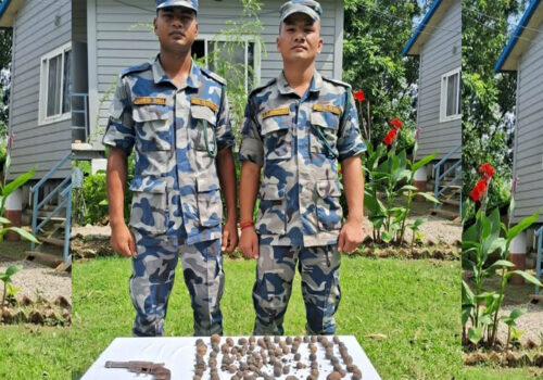 कैलालीमा कटुवा पेस्तोलसहित एक किलो चरेस बरामद