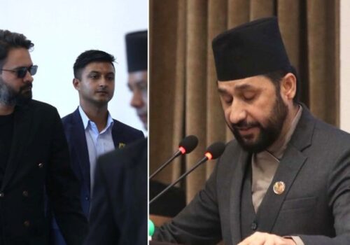 रविको सम्बोधनपछि संसद् भवनबाट बाहिरिए प्रधानमन्त्री बालेन