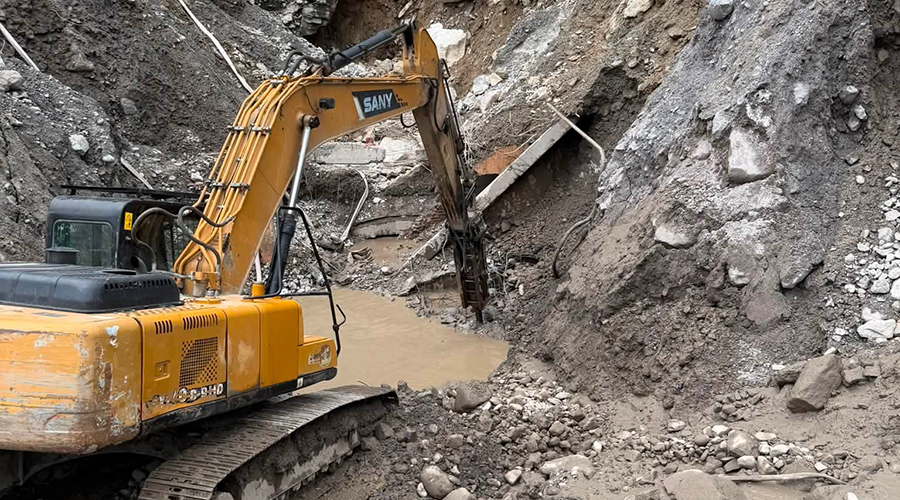 त्रिशूली–३ ‘बी’ मा तीन एस्काभेटर परिचालन, उद्धार तथा खोजी तीव्र