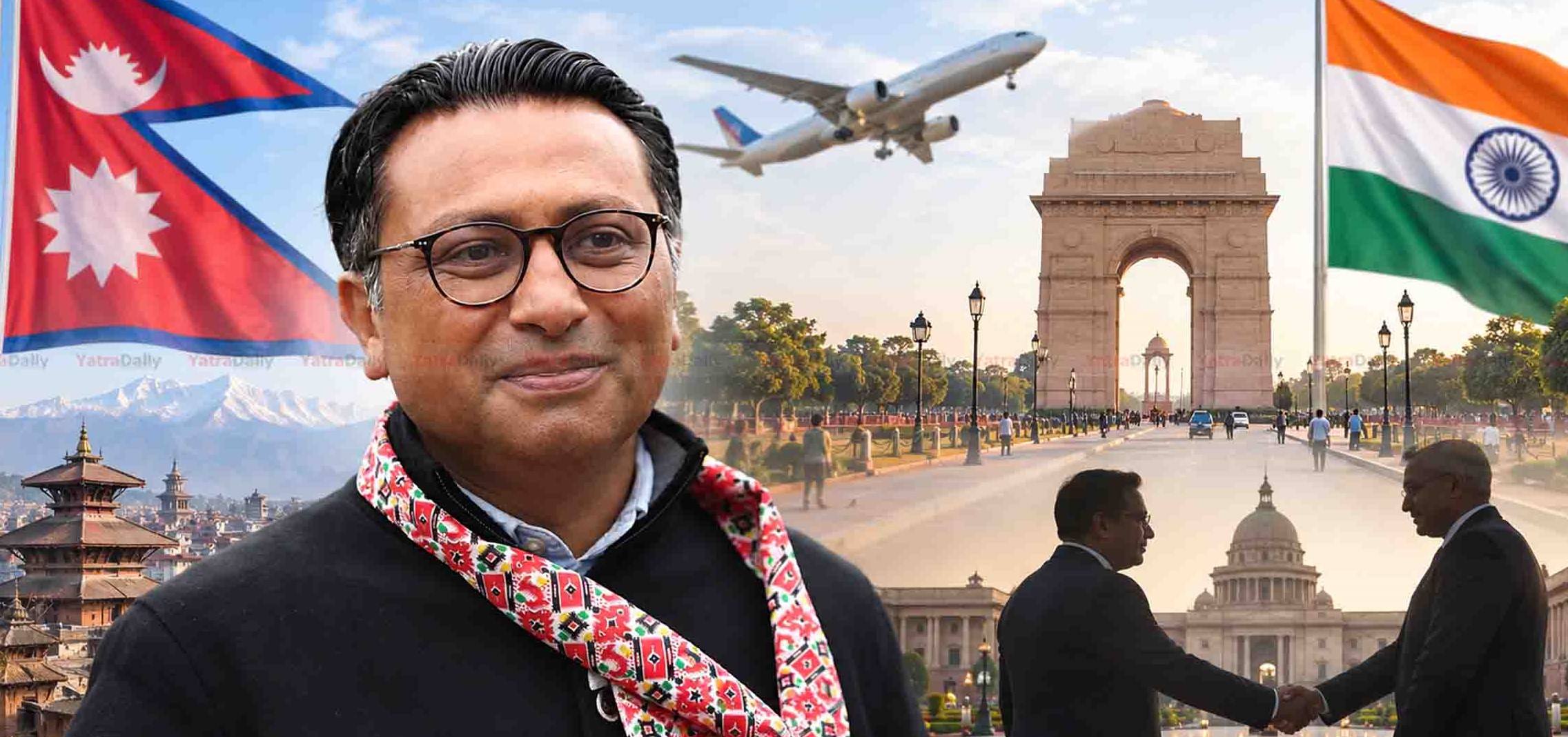 असोज १ गते भारत भ्रमणमा जाँदै अर्थमन्त्री वाग्ले