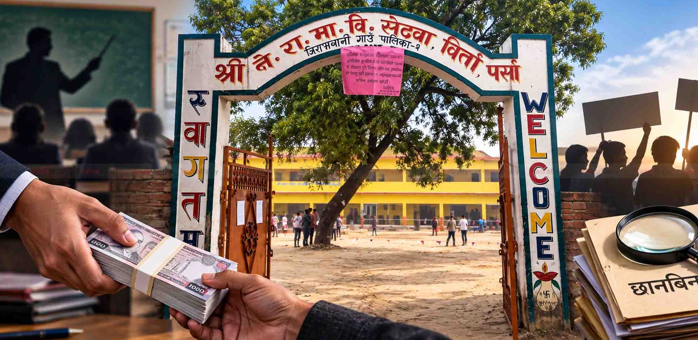शिक्षक नियुक्तिमा ७ लाख लेनदेन भएको आरोप, जिराभवानीमा छानबिनको माग