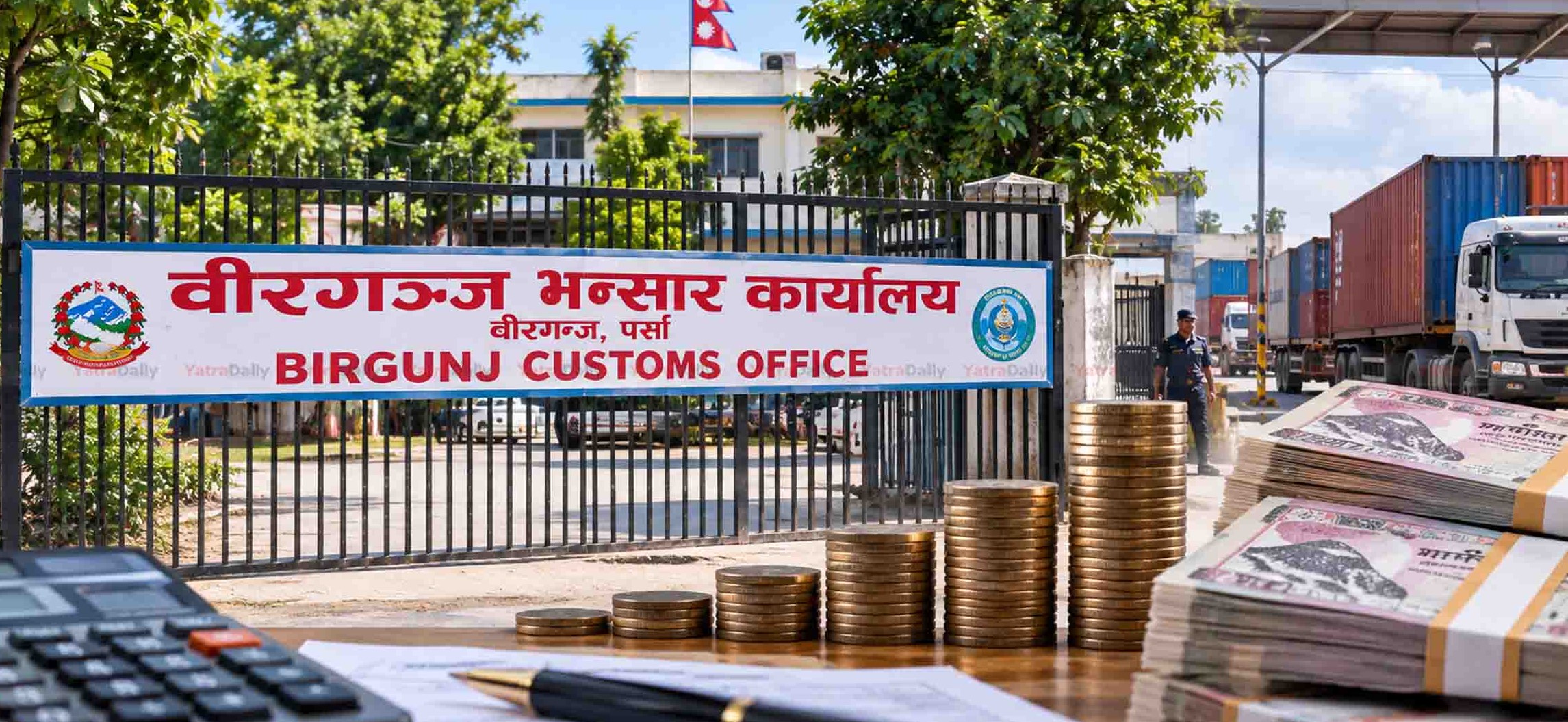 भदौमा वीरगञ्ज भन्सारले उठायो साढे २३ अर्ब राजस्व