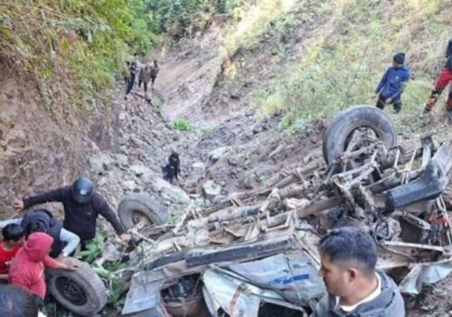 सानीभेरीमा जिप दुर्घटना हुँदा २ जनाको मृत्यु, ९ जना घाइते